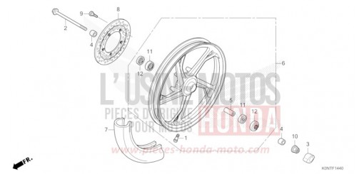 ROUE AVANT CBF125MEFT de 2026